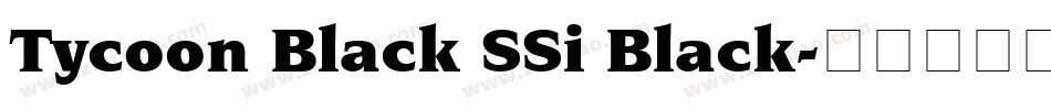 Tycoon Black SSi Black字体转换